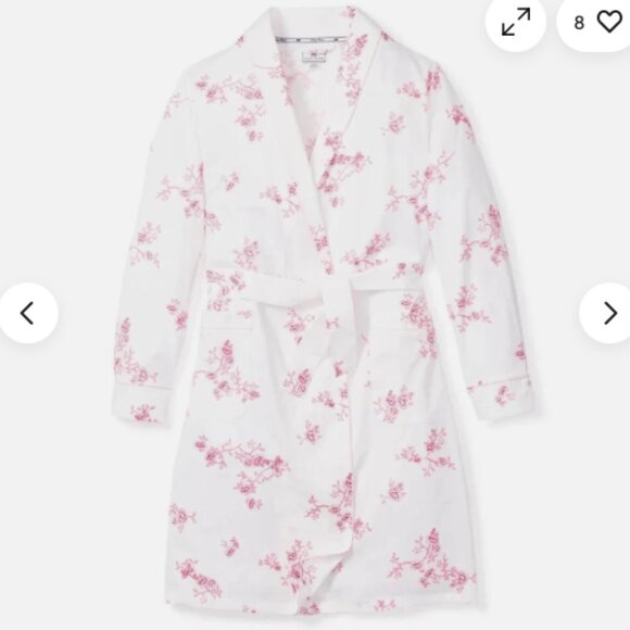 Petite Plume English Rose Floral Cotton Robe - Picture 1 of 5